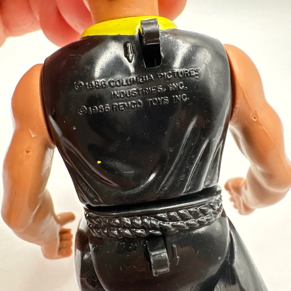 Remco Karate Kid Johnny Lawrence Action Figure 1986 Cobra Kai Black Gi Vintage